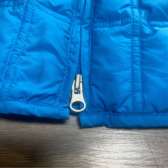Royal Blue Quilted Puffer Vest with Stand-Up Collar - Picture 6 of 11